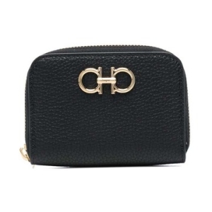 페라가모 간치니 지퍼 카드지갑 블랙 758664 220406