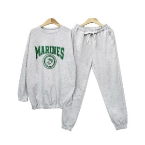 리빌모아 남자 마린 니트 맨투맨 슬랙스 밴딩팬츠 긴팔티 조거세트DJ SETA SGQQM782M880 백멜란지 트렌디 감성의 스마트한..