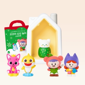코코지 하우스와 핑크퐁 율동 시작세트 핑크퐁 아기상어 모험가노벨 재잘재잘채티