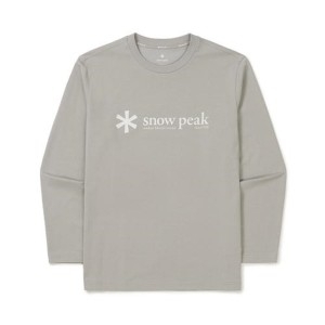  스노우피크 S24SMFTL60GY 냉감 로고 긴팔 티셔츠 Gray