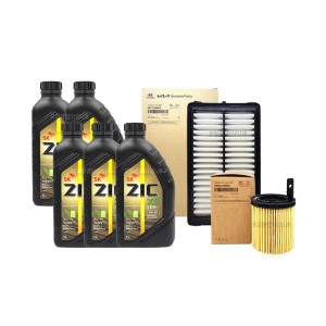SK루브리컨츠 ZIC 디올뉴투싼NX4 가솔린터보 엔진오일교환세트 X9제로 5L +필터2M-N9000