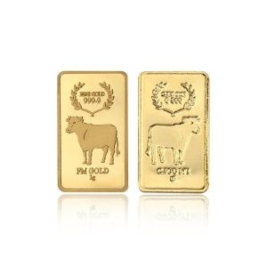 에프엠금거래소  순금 신축년 황금소띠 골드바 1g