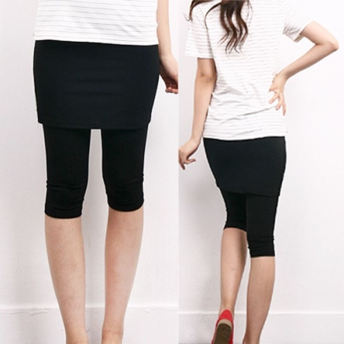 쉬즈미스 폴리 7부 치마레깅스 빅사이즈 L -524