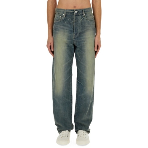 겐조 SS24 청바지 ASAGAO STRAIGHT JEANS CREATIONS BLUE FE55DP331 6I7DY