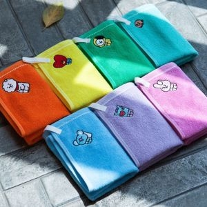 BT21  라인프렌즈 주방 핸드 타올 수건 라인캐릭터 어린이집 고리