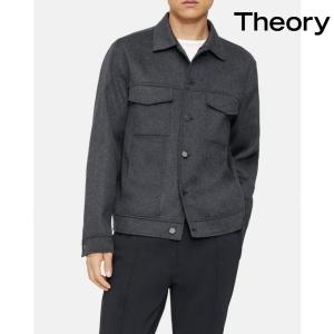 띠어리 M0871420 남자 더블 페이스 울 캐시미어 소재의 트러커 자켓