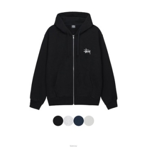 스투시 베이직 후디 후드집업 4컬러_1975000