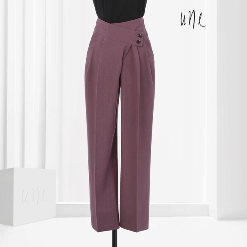 윈 UNE언발더블버튼배기슬랙스