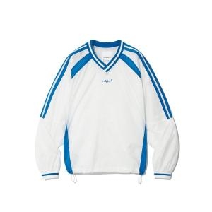 코드그라피 CODEGRAPHY CGP ARC 로고 나일론 배색 브이넥 맨투맨_화이트 CBDSUWM503WH 281263