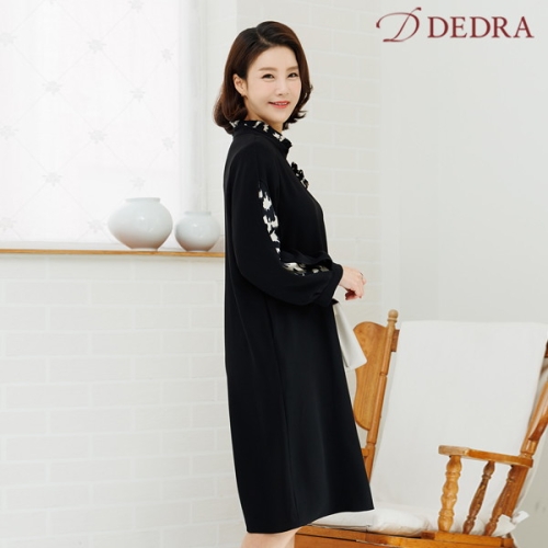 데드라 엄마옷 OPB4007_DO 알마호피원피스 브로치SET 중년여성의류 빅사이즈