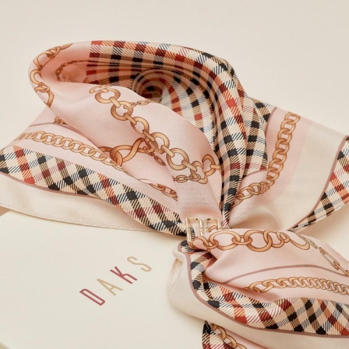 닥스 체인프린트 쁘띠 삼각스카프링 세트_DCSC4E825I2