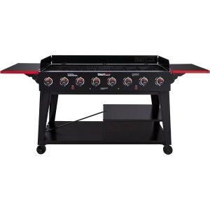 로얄  고메 GB80038버너 가스 그릴 104000 BTU 대형 이벤트 프로판 독립 제어 듀얼 시스템 야외 파티 또는