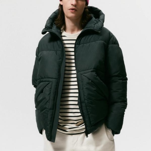 자라 후드 패딩 퀄팅 뷔 미니 올드머니룩 가을 겨울옷 잠바 8281309 R503