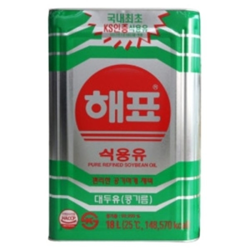 해표 식용유(대두유) 18L