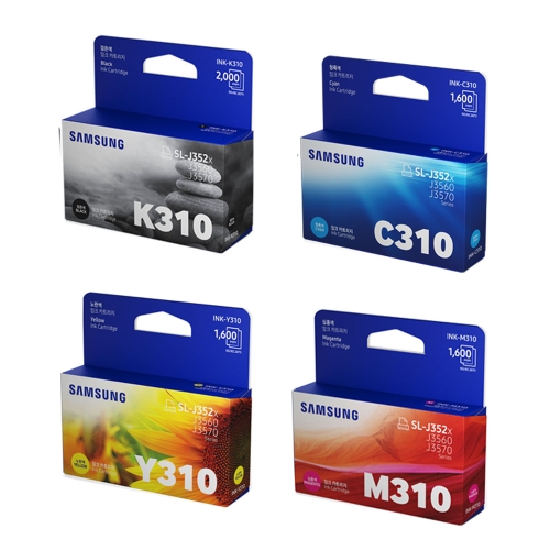 삼성전자  정품 INK-K310, INK-C310, INK-M310, INK-Y310 4색 세트