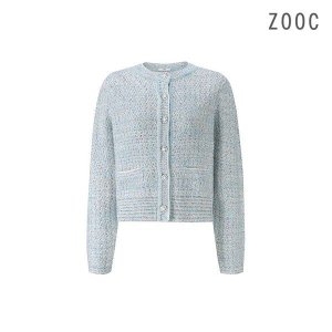 ZOOC 라운드넥 스팽글 팬시 가디건 BL_V241KSL903
