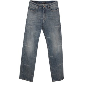 발렌시아가 로고 프린팅 스트레이트 데님 팬츠 미디움핏 745155 TNW6