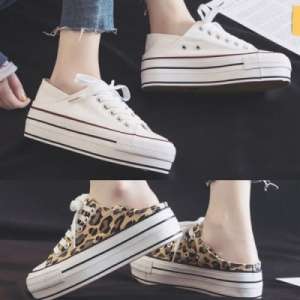 세븐제이스 7js OF10PMQ5 투웨이 캔버스뮬 호피 스니커즈 통굽 키높이 12041405 581267_12041405