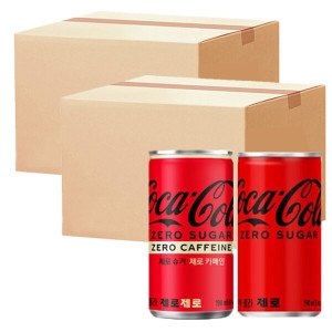 코카콜라음료 코카콜라 제로 190ml 30개 + 코카콜라 제로 제로 190ml 30개