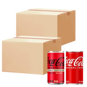 코카콜라음료 코카콜라 190ml 30개 + 코카콜라 제로 제로 190ml 30개