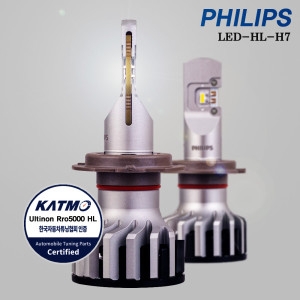 필립스  포터2 EV 전기차 LED전조등 얼티논 PRO5000 H7 합법인증 LED