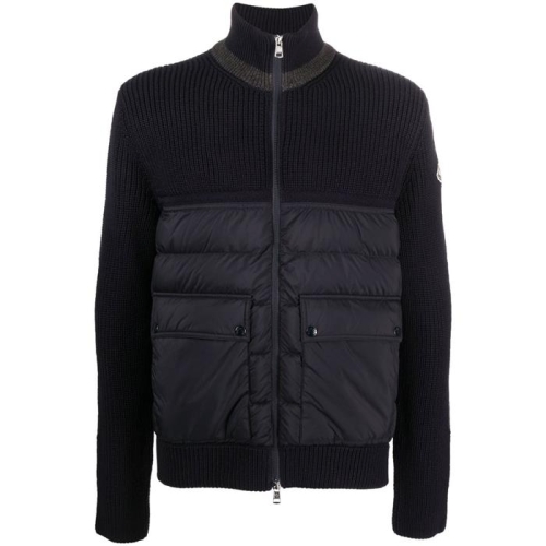 몽클레르 럭스댓 국내 9B00019 로고 울 패딩 가디건 자켓