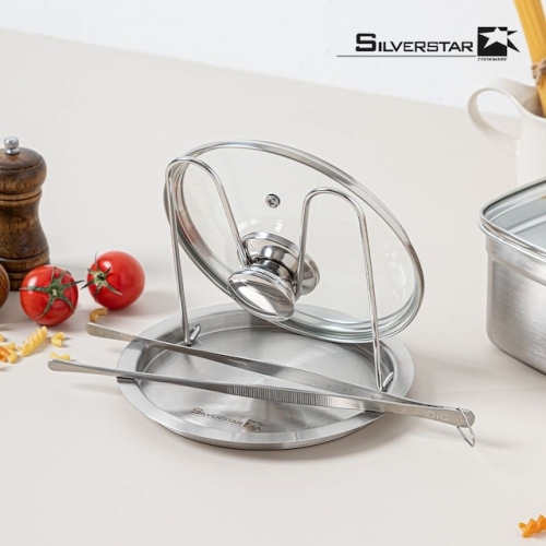 실버스타  304 올스텐 냄비뚜껑 조리도구 거치대