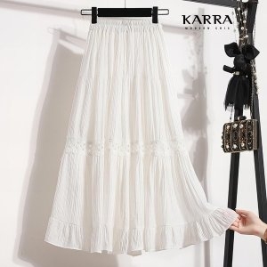 KARRA 여성 페미닌 레이스 스커트_A4S0371