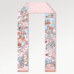 루이비통 국내 스피디 비비엔 방도 로즈 M79479 / 스카프