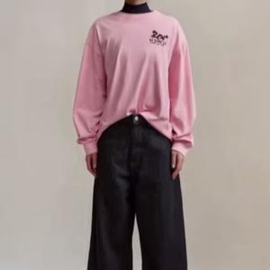  자라 여자신상 라운드넥 긴팔티 오버핏 21Y201