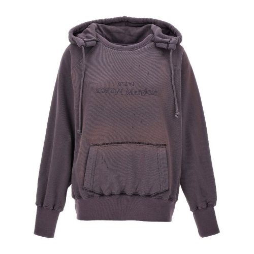 메종마르지엘라 Hoodie S51GU0128 STJ401 AUBERGINE BLACK