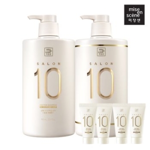 미쟝센 살롱 10 단백질 샴푸 손상 990ml + 단백질 에센스팩 손상 990ml