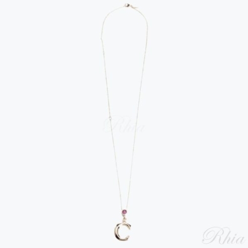 끌로에  CHC23SFO5CBAM 9DA 알파벳 팬던트 목걸이 C