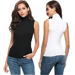 셀러허브 패션 OFL6079O 여성 여름 이너 나시티 민소매 무지 터틀넥