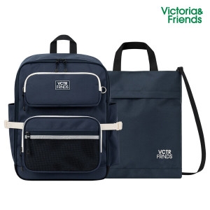 빅토리아앤프렌즈 고학년 책가방 2종세트 점프업_캄네이비 UGJSNY2S