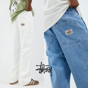 스투시 ST135AA29HXI 남자 워크웨어 스타일 데님 팬츠 바지
