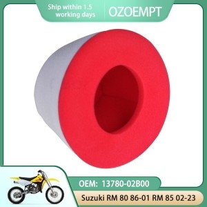 스즈키  OZOEMPT 오토바이 에어 필터 듀얼 레이어 폼 RM 80 8601 RM 85 0223 에 적용 OEM 1378002B00
