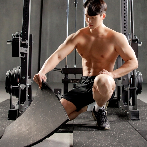 멜킨스포츠 멜킨 헬스장매트 홈짐 운동 바닥재 층간소음 충격 방지 홈트 탄성 코팅 고무 블럭 20T