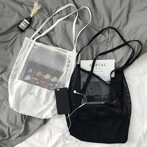 망사 가방 숄더백 시장 나들이 장바구니 그물 네트백 W9D0A68