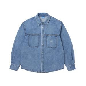 유씨엘에이 공용 워싱 데님 투포켓 셔켓 UA3LS82
