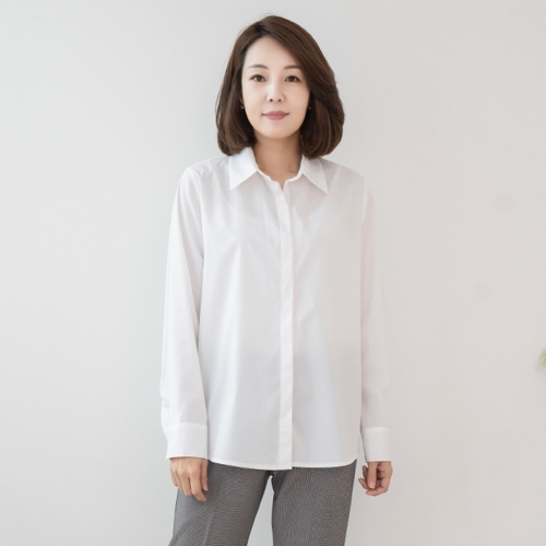 마담4060 엄마옷 봄셔츠매일화이트-QBL2403004미시옷/중년여성의류/빅사이즈/할머니옷/50대/60대여성옷