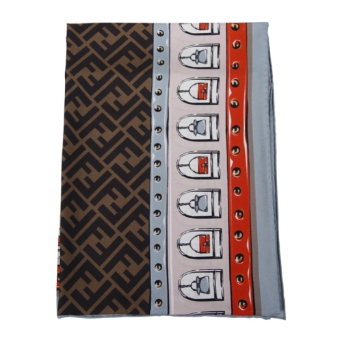 펜디 FF 스카프 FXT091.AQD6 F1ODU LAVA+MULTICOLOR