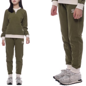 버버리 EKD 자수 조거팬츠 8078307 DARK KHAKI GREEN MELANGE 24S