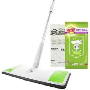 3M  스카치브라이트 올터치 막대걸레 표준형 더블액션 정전기10매+물걸레청소포1매 밀대 세트
