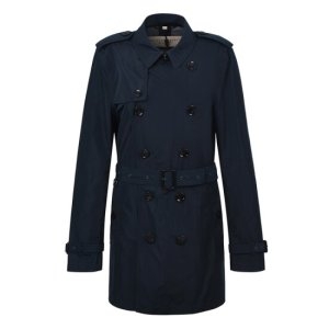 버버리 남성 브리튼 트렌치코트/네이비/38011451