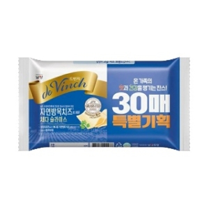 남양유업 드빈치 자연방목치즈 체다 슬라이스 17g 30매입