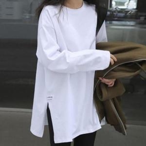 오노마 ONM 옆트임 티셔츠 데일리 긴팔 봄의류사이트 루즈핏 캐주 S11870559