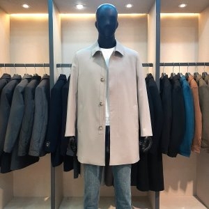 바쏘 라이트 베이지 컬러 남성 봄 트렌치 코트 BYS5CC11BGA