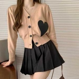 오노마 ONM 하트 데일리룩 상의 가디건 20대 10대 봄가을 S11870421