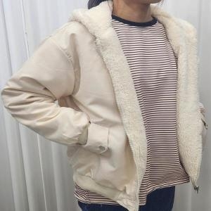 오노마 ONM 여성 루즈핏 양면 후리스 리버서블 후드 패딩 점퍼 S11882622